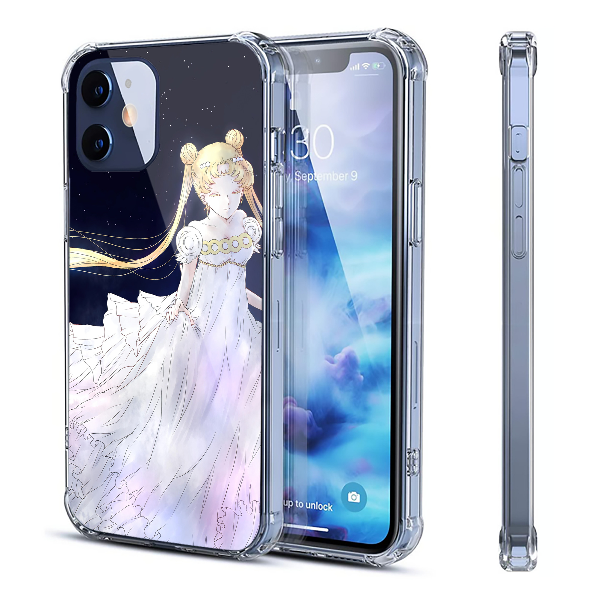 （画像用） 美少女戦士セーラームーン Sailor Moon 【iPhone 12シリーズ対応】透明スマホケース（クリアソフトケース）